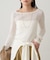 【Loungedress】ラウンドシアーカットソー