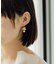 【ear PAPILLONNER】ポンポンフラワーピアス
