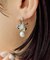 【ear PAPILLONNER】ポンポンフラワーピアス