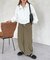 段々シャーリングブルゾン