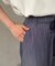 【コスパ◎】【ラクなのにきれい見え】リネンライク配色イージーパンツ