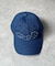 デニムフラワーアップリケキャップ
