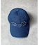 デニムフラワーアップリケキャップ