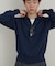 【Kastane】【WHIMSIC】ファインニットスキッパーポロシャツ