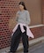 【Kastane】【WHIMSIC】ファインニットスキッパーポロシャツ