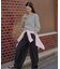 【Kastane】【WHIMSIC】ファインニットスキッパーポロシャツ