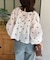 楊柳リボンシャーリングシアーブラウス