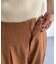 リネンライクベルトレスワイドパンツ