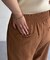 リネンライクベルトレスワイドパンツ