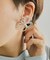 【ear PAPILLONNER】BIGフラワービーズピアス