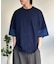 カットデニム袖配色T