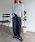 【U.S. POLO ASSN.】麻混ヘンリーニット