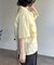 クロップドブロード開襟シャツ