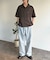 クロップドブロード開襟シャツ