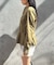 【WHO'S WHO gallery】ミリタリーペプラムブラウス