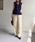サマーツイードウエストドロストパンツ