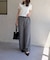 サマーツイードウエストドロストパンツ