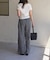 サマーツイードウエストドロストパンツ