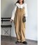 【2点セット】ストレッチナイロンパッカブルサロペ