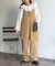 【2点セット】ストレッチナイロンパッカブルサロペ
