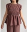 ペプラムシャーリングノースリセットアップ