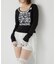 【WHO'S WHO gallery】レースリメイクメッセージトップス