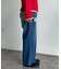 ダメージレースデニムパンツ