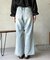 ダメージレースデニムパンツ