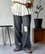 ダメージレースデニムパンツ