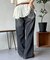 ダメージレースデニムパンツ