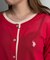 【U.S. POLO ASSN.】フェイクレイヤードシアーカーディガン
