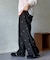 シアー花柄刺繍パンツ