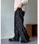 シアー花柄刺繍パンツ