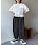 裾フリルドットパンツ
