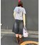 【Ciaopanic】リボンパフスリーブ半袖スウェットパーカー
