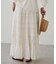 【Loungedress】【INDIA】ギャザーティアードレーススカート