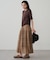 【Loungedress】【INDIA】ギャザーティアードレーススカート