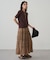 【Loungedress】【INDIA】ギャザーティアードレーススカート