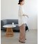 【Discoat】【marusara】モールストライプイージーパンツ