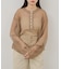 【Kastane】【WHIMSIC】シアーボーダーヘンリーネックプルオーバー