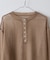 【Kastane】【WHIMSIC】シアーボーダーヘンリーネックプルオーバー