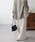 【Discoat】キュプラブレンド3タックワイドパンツ