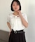 【CAPRICIEUX LE'MAGE】レースノット5分袖トップス