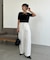 【CAPRICIEUX LE'MAGE】レースノット5分袖トップス
