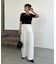 【CAPRICIEUX LE'MAGE】レースノット5分袖トップス