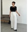 【CAPRICIEUX LE'MAGE】レースノット5分袖トップス