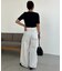 【CAPRICIEUX LE'MAGE】レースノット5分袖トップス