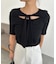 【CAPRICIEUX LE'MAGE】レースノット5分袖トップス