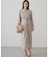 【Loungedress】ツイストVネックワンピース