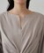 【Loungedress】ツイストVネックワンピース